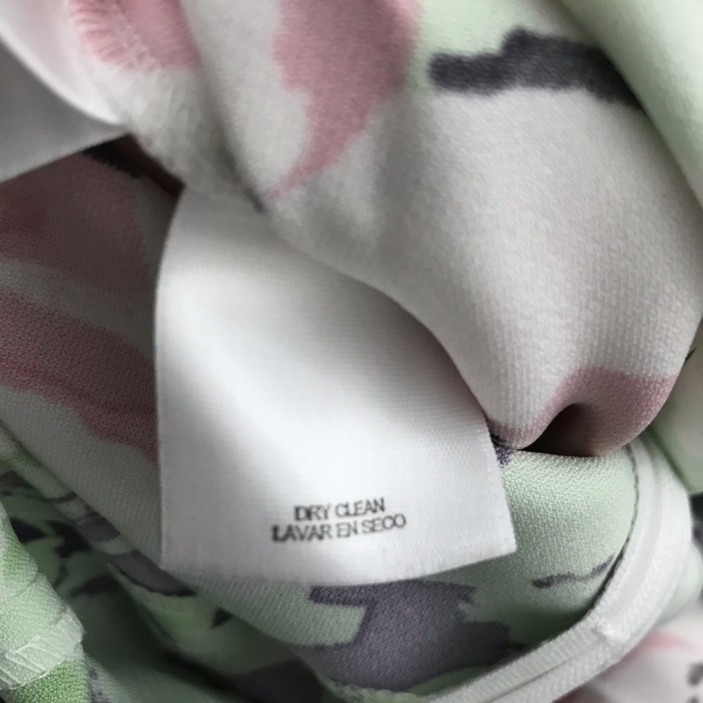 NWT Nine West Floral Shift Dress pink green white - Picture 11 of 11